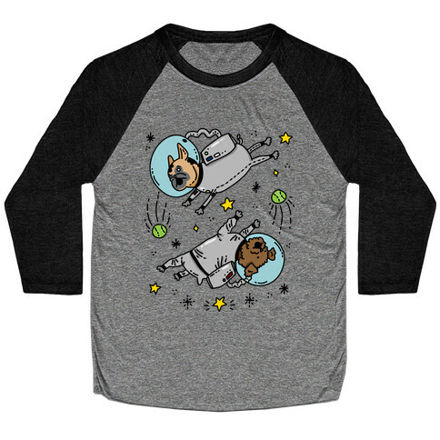 Dogs In Space Baseball Tee