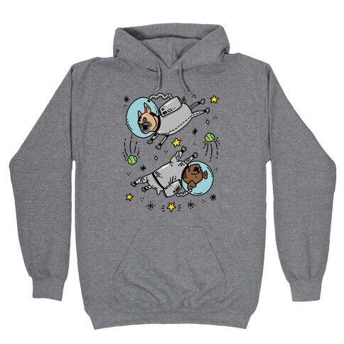 Dogs In Space Hooded Sweatshirt