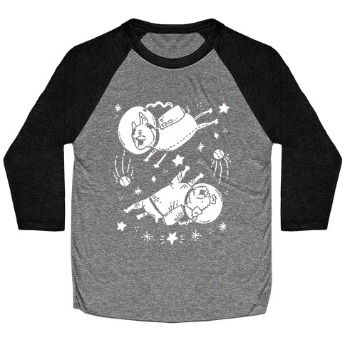 Dogs In Space Baseball Tee