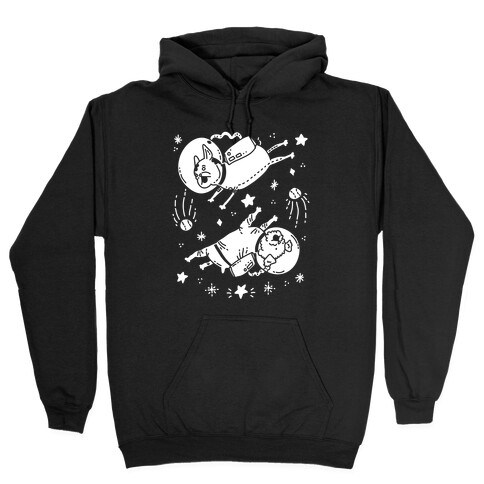 Dogs In Space Hooded Sweatshirt