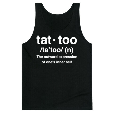 Tattoo Definition  Tank Top