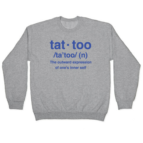 Tattoo Definition  Pullover