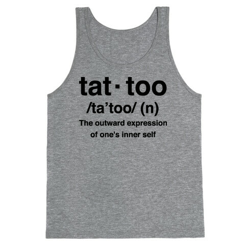 Tattoo Definition  Tank Top