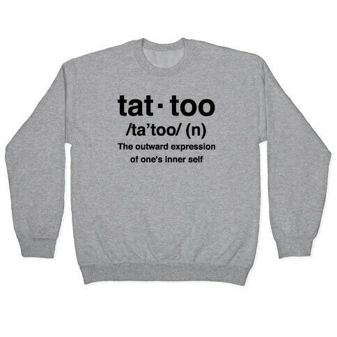 Tattoo Definition  Pullover