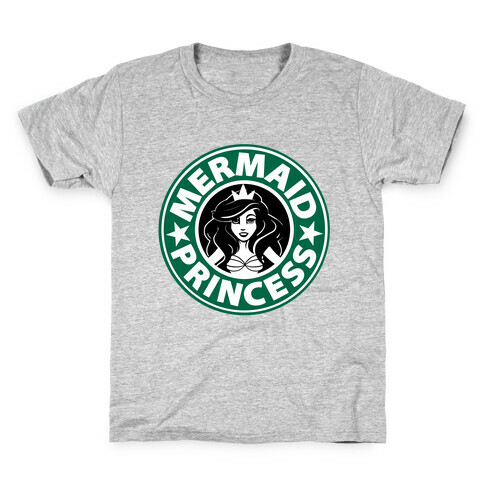 Mermaid Princess Coffee Kids T-Shirt