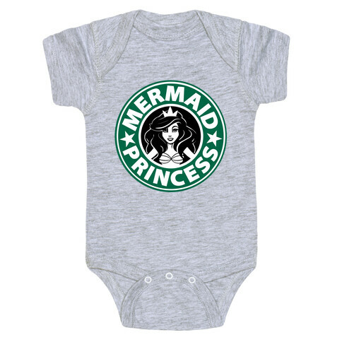 Mermaid Princess Coffee Baby One-Piece