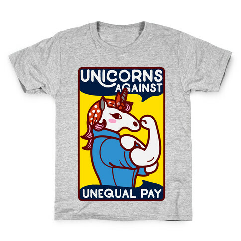 Unicorns Against Unequal Pay Kids T-Shirt