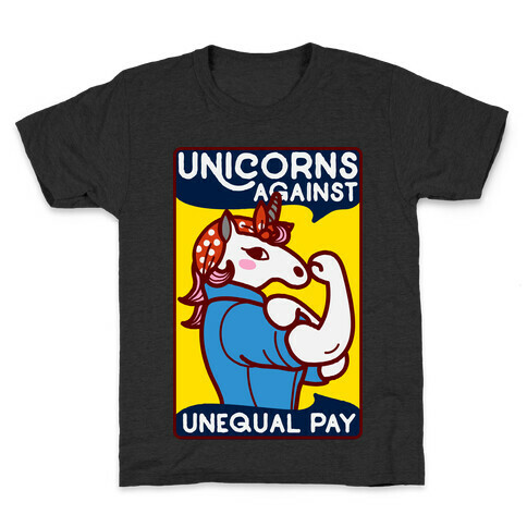 Unicorns Against Unequal Pay Kids T-Shirt