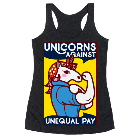 Unicorns Against Unequal Pay Racerback Tank Top