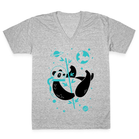 Space Panda V-Neck Tee Shirt