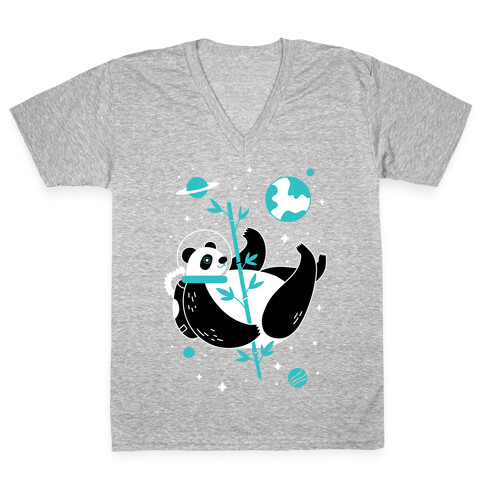 Space Panda V-Neck Tee Shirt