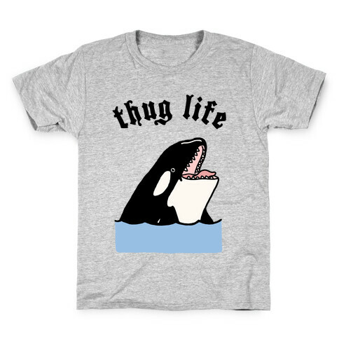 Thug Life Killer Whale Kids T-Shirt