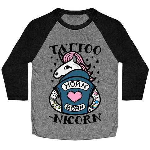 Tattoo-nicorn Baseball Tee