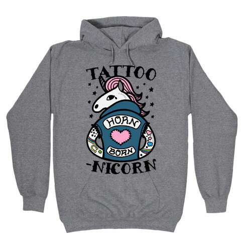 Tattoo-nicorn Hooded Sweatshirt