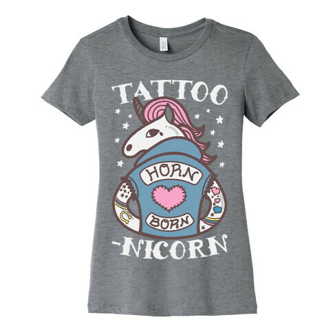 Tattoo-nicorn Womens T-Shirt