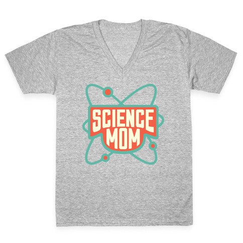 Science Mom (Dark) V-Neck Tee Shirt