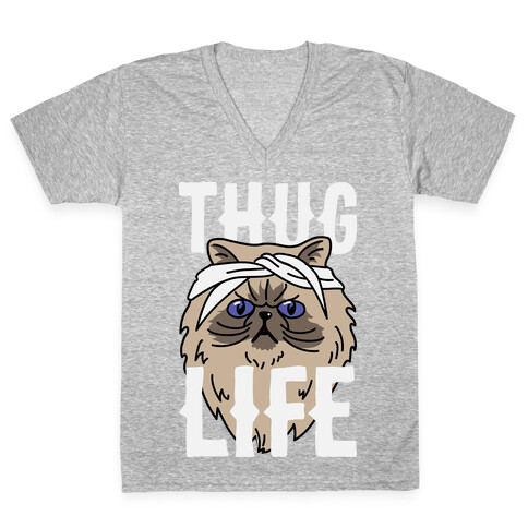 Thug Life V-Neck Tee Shirt