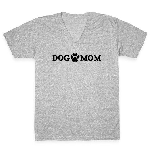 Dog Mom V-Neck Tee Shirt