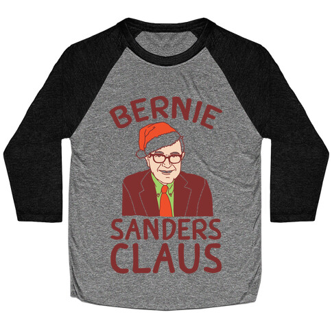 Bernie Sanders Claus Baseball Tee