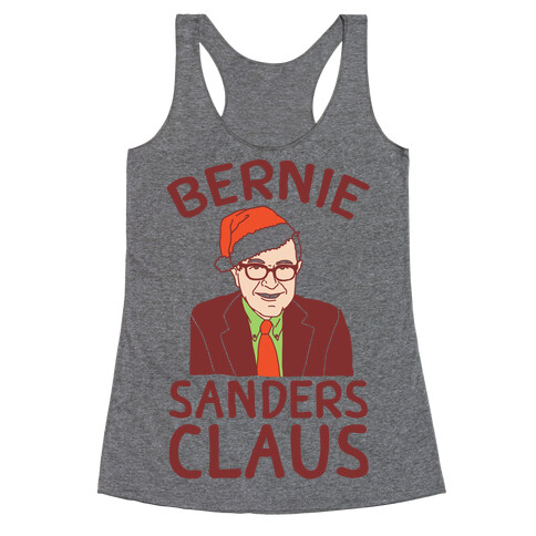 Bernie Sanders Claus Racerback Tank Top
