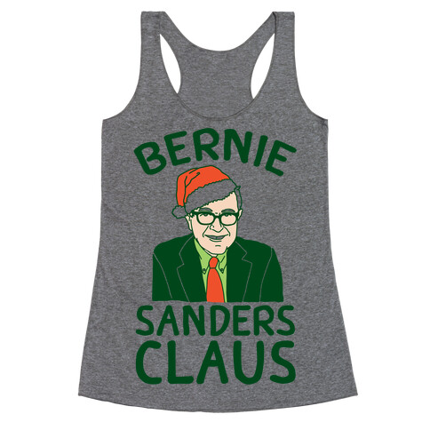 Bernie Sanders Claus Racerback Tank Top