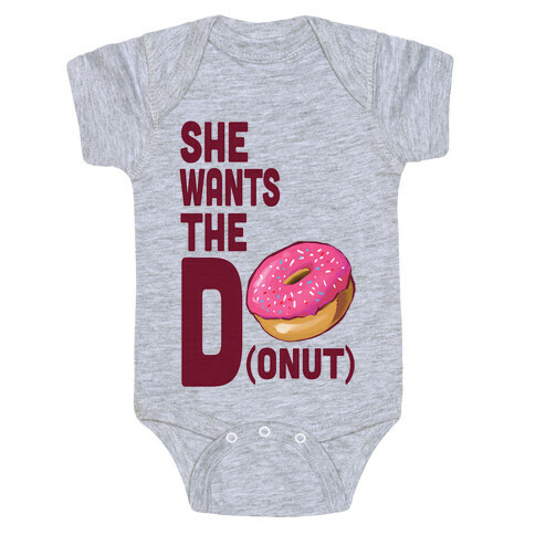 She Wants the D(onut) Baby One-Piece