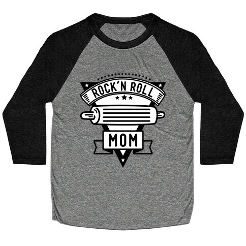 Rock-n-Roll Mom Baseball Tee