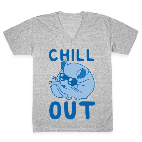 Chill Out Chinchilla V-Neck Tee Shirt
