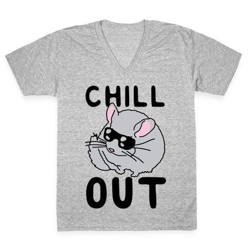 Chill Out Chinchilla V-Neck Tee Shirt