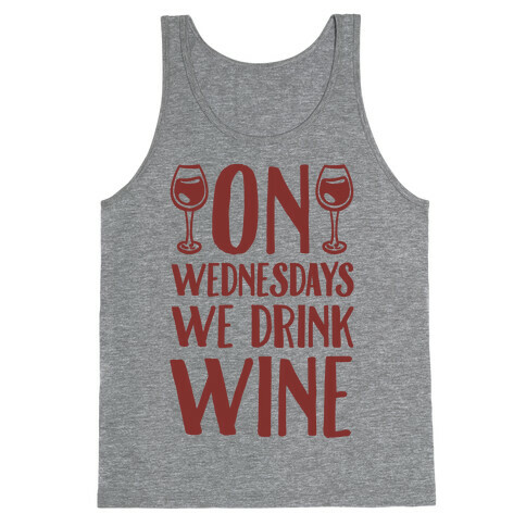 On Wednesdays We Drink Wine Tank Top