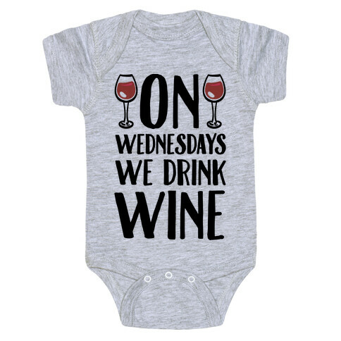 On Wednesdays We Drink Wine Baby One-Piece