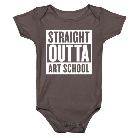 Straight Outta Art School Baby One-Piece