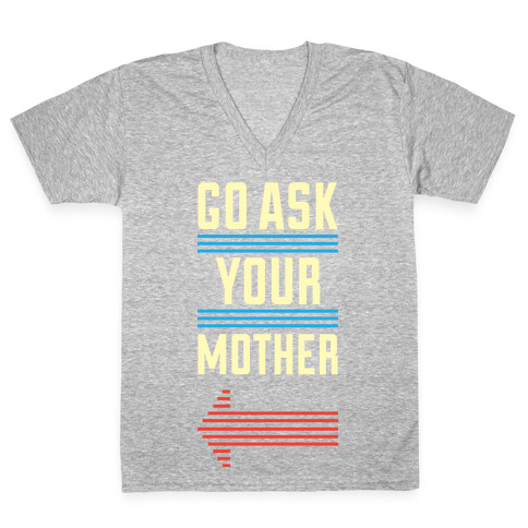 Ask Pair (Dad) V-Neck Tee Shirt