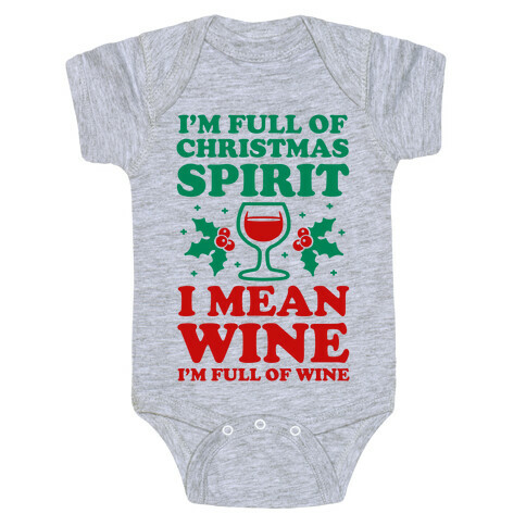 I'm Full of Wine Baby One-Piece