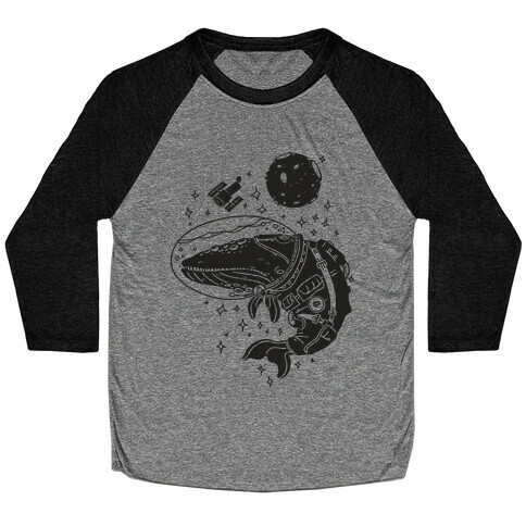 Space Whale  Baseball Tee