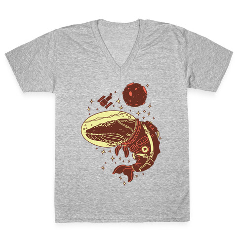 Space Whale  V-Neck Tee Shirt