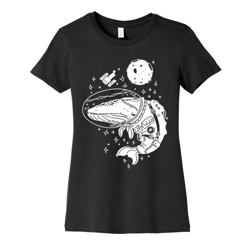 Space Whale  Womens T-Shirt