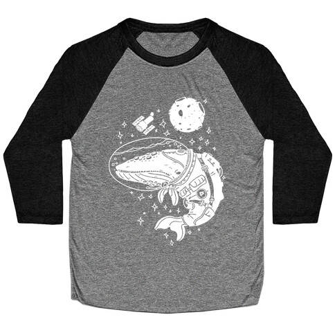 Space Whale  Baseball Tee