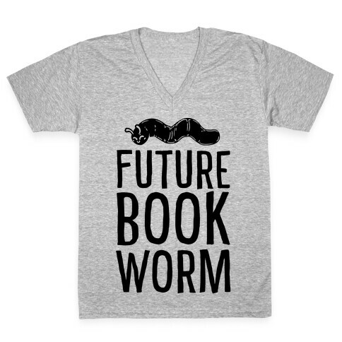 Future Book Worm V-Neck Tee Shirt