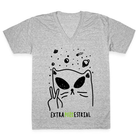 Extrapurrestrial V-Neck Tee Shirt