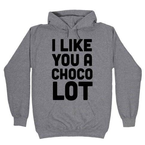 I Like You A Choco-Lot Hooded Sweatshirt