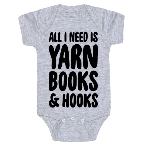 Yarn, Books, And Hooks Baby One-Piece