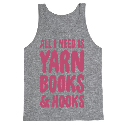 Yarn, Books, And Hooks Tank Top