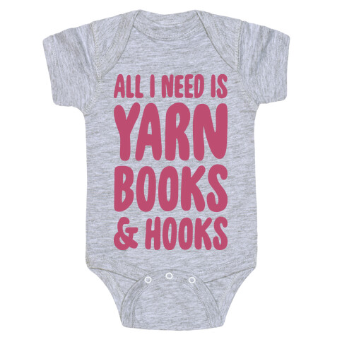 Yarn, Books, And Hooks Baby One-Piece