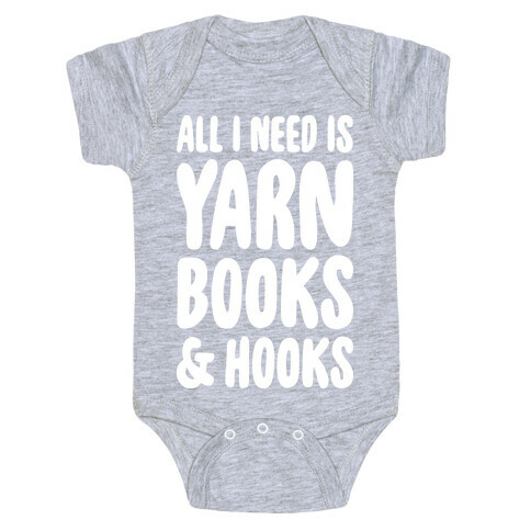 Yarn, Books, And Hooks Baby One-Piece