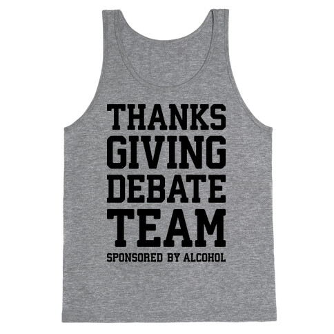 Thanksgiving Debate Team Tank Top