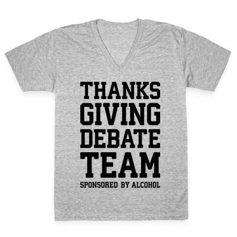 Thanksgiving Debate Team V-Neck Tee Shirt