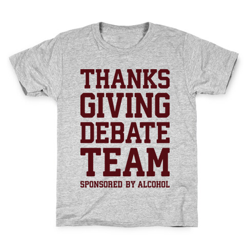 Thanksgiving Debate Team Kids T-Shirt