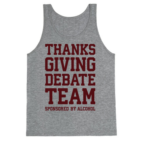 Thanksgiving Debate Team Tank Top