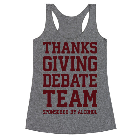 Thanksgiving Debate Team Racerback Tank Top